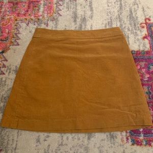 Mustard j crew mini skirt